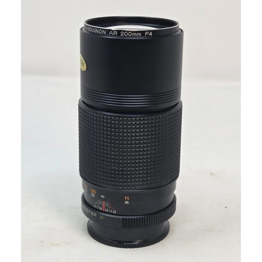 Konica Hexanon AR 200mm f/4 Telephoto lens